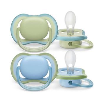 Philips AVENT játszócumi Ultra Air neutral 0-6hó fiús kék 2db kép