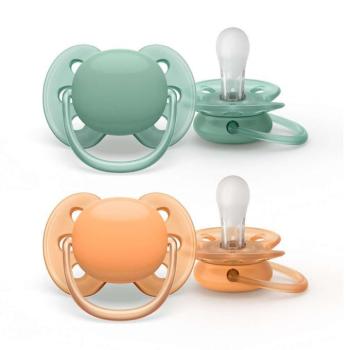 Philips AVENT játszócumi Ultrasoft Premium neutral 0-6hó 2db kép
