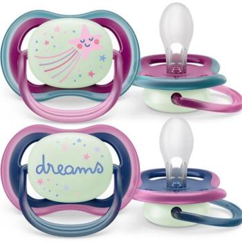 Philips AVENT SCF376/14 Játszócumi Ultra air éjszakai 6-18hó lányos, 2db kép