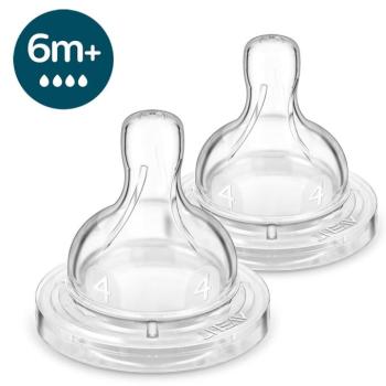 Philips AVENT SCY764/02 Etetőcumi Anti-colic gyors átfolyás 6hó+ 2 db kép