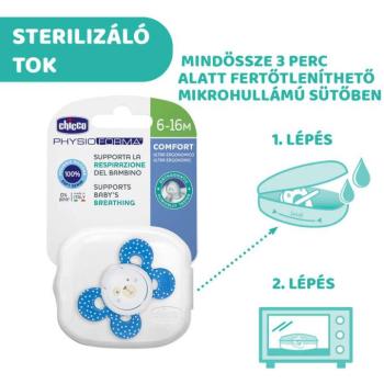 Physio Comfort szilikon cumi, 1 db, 6-16 hó kék kép