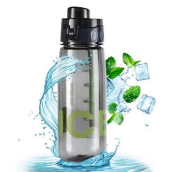 Poharak - Átlátszó fekete kulacs - 800 ml kép