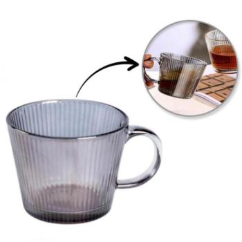 Poharak - Hornyolt szürke pohár füllel - 380 ml kép