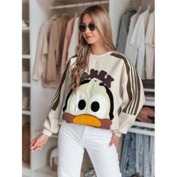 Pulóverek - Bézs színű női pulóver foltokkal BY1492 kép