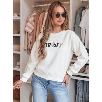 Pulóverek - Fehér női pulóver hímzéssel BY1411 kép