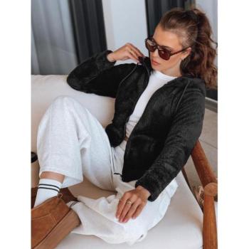 Pulóverek - Fekete puha női pulóver BY1556 kép