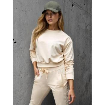 Pulóverek - Krémszínű női pulóver BY1530 kép