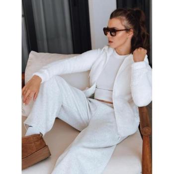 Pulóverek - Női fehér puha pulóver BY1555 kép