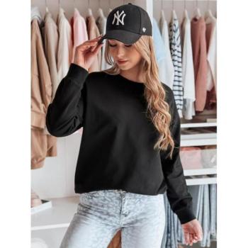 Pulóverek - Női fekete pamut pulóver BY1369 kép