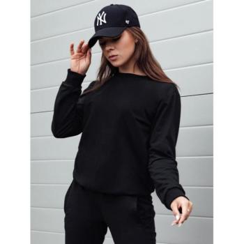 Pulóverek - Női pulóver fekete színben kép