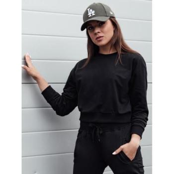 Pulóverek - Női rövid fekete pulóver kép