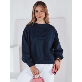 Pulóverek - Női sötétkék oversize pulóver 3D mintával BY1350 kép