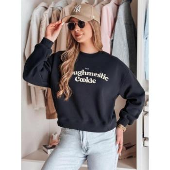 Pulóverek - Női sötétkék pulóver mintával BY1447 kép