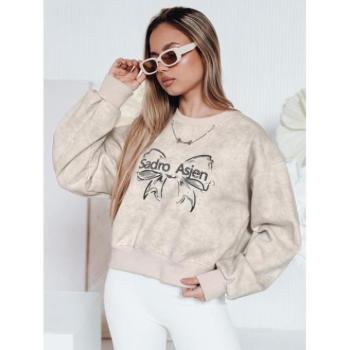 Pulóverek - Női világos szürke pulóver batikolt mintával BY1424 kép