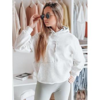 Pulóverek - Szürke női kapucnis pulóver BY1496 kép