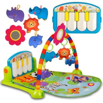 RicoKids 3in1 Interaktív játszószőnyeg hang-és fényeffekttel - Zöld kép