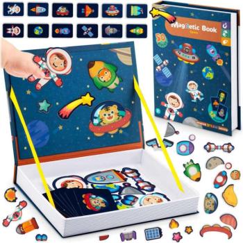 Ricokids - Mágneses Űrhajós Könyv Puzzle - 50 db kép