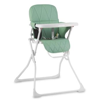 Ricokids Nuco Etetőszék asztallal, összecsukható, 15kg - Fehér, Zöld kép