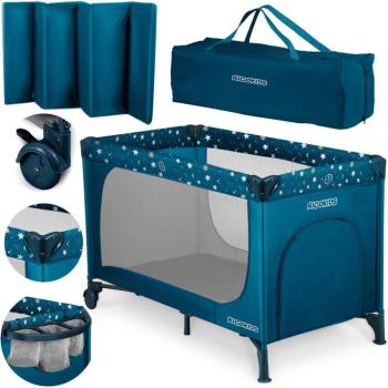 Ricokids összecsukható Utazóágy 125x65x78cm - Tengerészkék kép