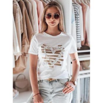 Rövid ujjú - Fehér női póló szívekkel RY2739 kép