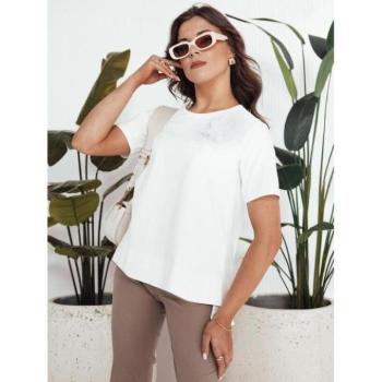 Rövid ujjú - Fehér női póló virággal kép