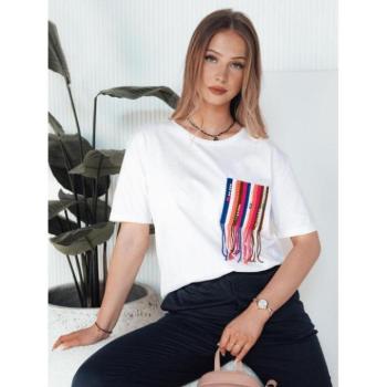 Rövid ujjú - Fehér női póló zsebbel RY2601 kép