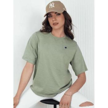 Rövid ujjú - Női bő zöld póló szívecskével kép