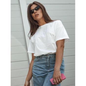 Rövid ujjú - Női fehér póló PRINCESS mintával kép