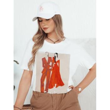 Rövid ujjú - Női pamut póló mintával kép