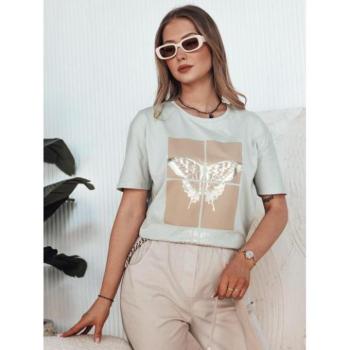 Rövid ujjú - Női szürke póló nyomtatással kép