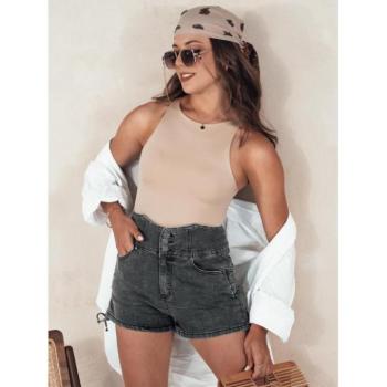 Rövidnadrágok - Női farmer rövidnadrág fekete színben SY0377 kép