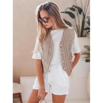 Rövidnadrágok - Női fehér magas derekú rövidnadrág SY0450 kép