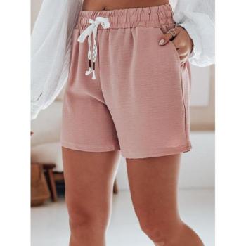 Rövidnadrágok - Női rózsaszín magas derekú rövidnadrág SY0449 kép