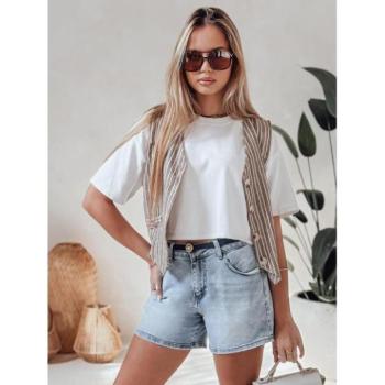 Rövidnadrágok - Széles szabású női farmer rövidnadrág SY0481 kép