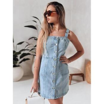 Ruhák hétköznapi viseletre - Farmer miniruha pántokkal EY2586 kép