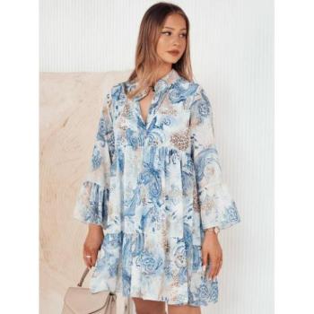 Ruhák hétköznapi viseletre - Kék bő ruha mintával kép