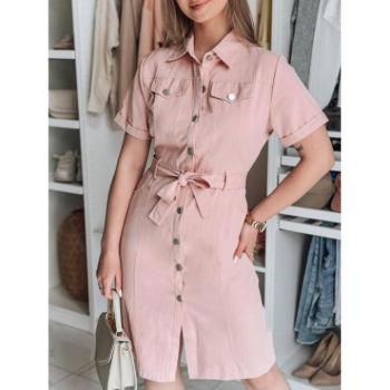 Ruhák hétköznapi viseletre - Női rózsaszín ingruha EY2593 kép