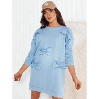 Ruhák hétköznapi viseletre - Női világoskék ruha masnikkal kép