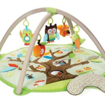 SKIP HOP Játszószőnyeg 5 játékkal, párna Treetop Friends zöld-barna 0m+ kép