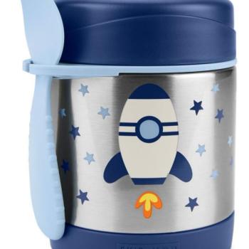 SKIP HOP Spark Style Ételtermosz kanál/villával Rakéta 325 ml, 3év+ kép