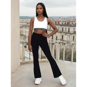 Sport nadrágok - Női fekete harangszárú nadrág UY2147 kép