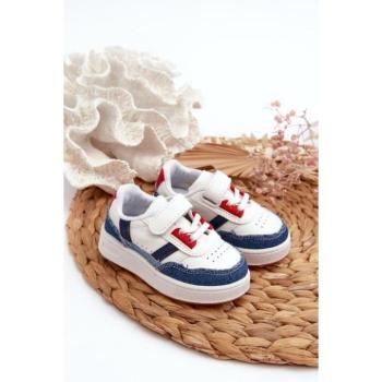 Sportcipők lányoknak - Gyerek sportcipők fehér-kék színben kép