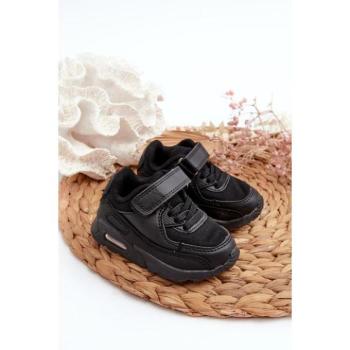 Sportcipők lányoknak - Gyerek tornacipők fekete színben kép