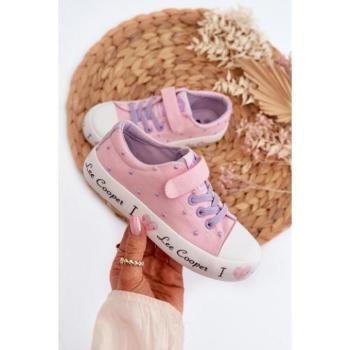 Sportcipők lányoknak - Rózsaszín lányos Lee Cooper tornacipők kép