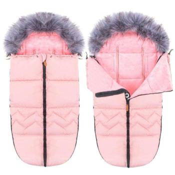Springos Babakocsi Bundazsák - Rózsaszín - 90cm kép