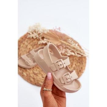 Szandálok lányoknak - Bézs színű lányos szandálok a Big Startól kép