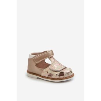 Szandálok lányoknak - Gyerek arany szandál tépőzárral kép