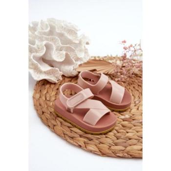 Szandálok lányoknak - Világos rózsaszín lányos szandálok kép