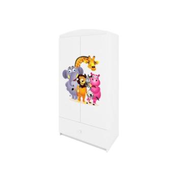 Szekrények - Kétajtós gyerekszekrény, ZOO motívummal - Babydreams kép