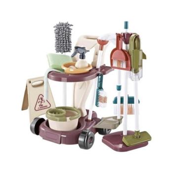 Szerepjátékok és foglalkozásos játékok - 18 az 1-ben gyerek tisztítókészlet kép